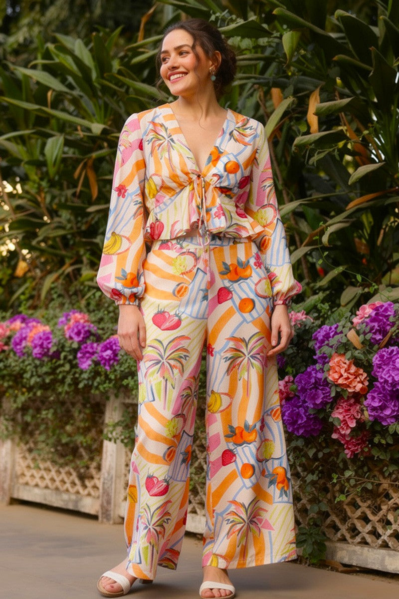 Fruit Berry Pop Peplum Top