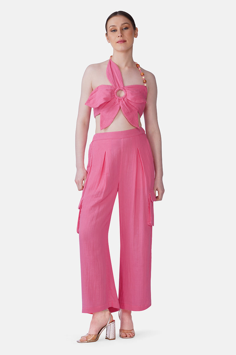 Bold Rose Petal Top | view 2