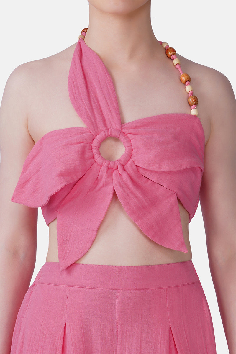 Bold Rose Petal Top