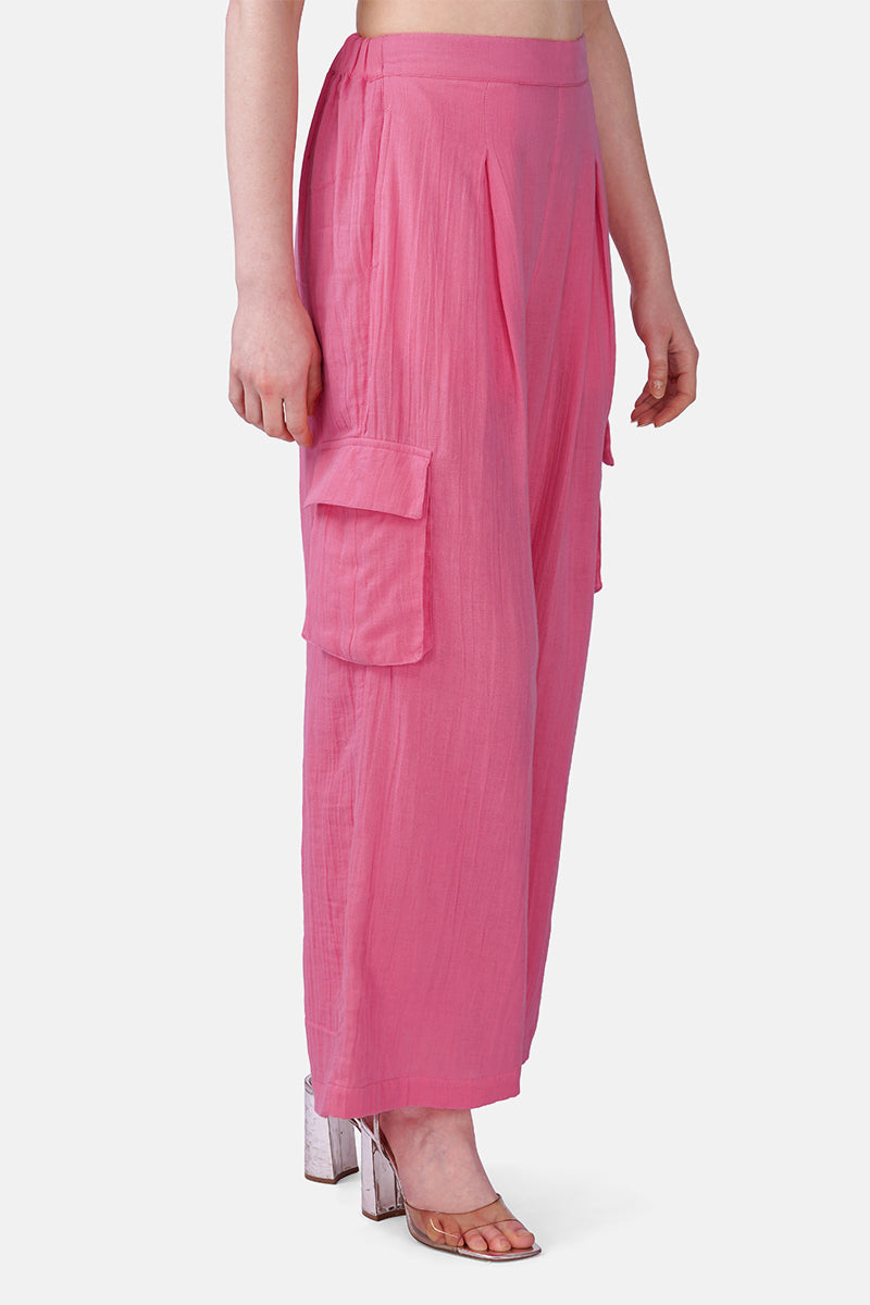 Bold Rose Cargo Pants