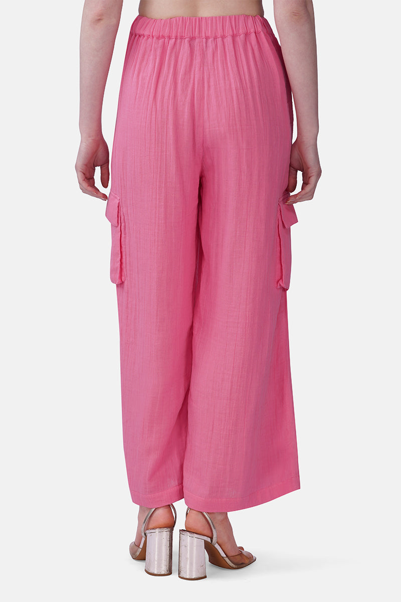 Bold Rose Cargo Pants | View 4