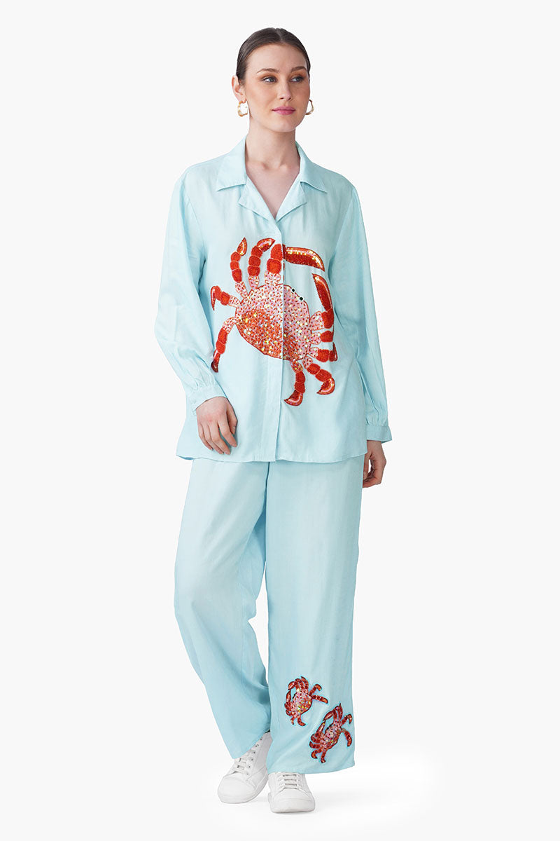 Crab Pop Embellished Shirt | view 1