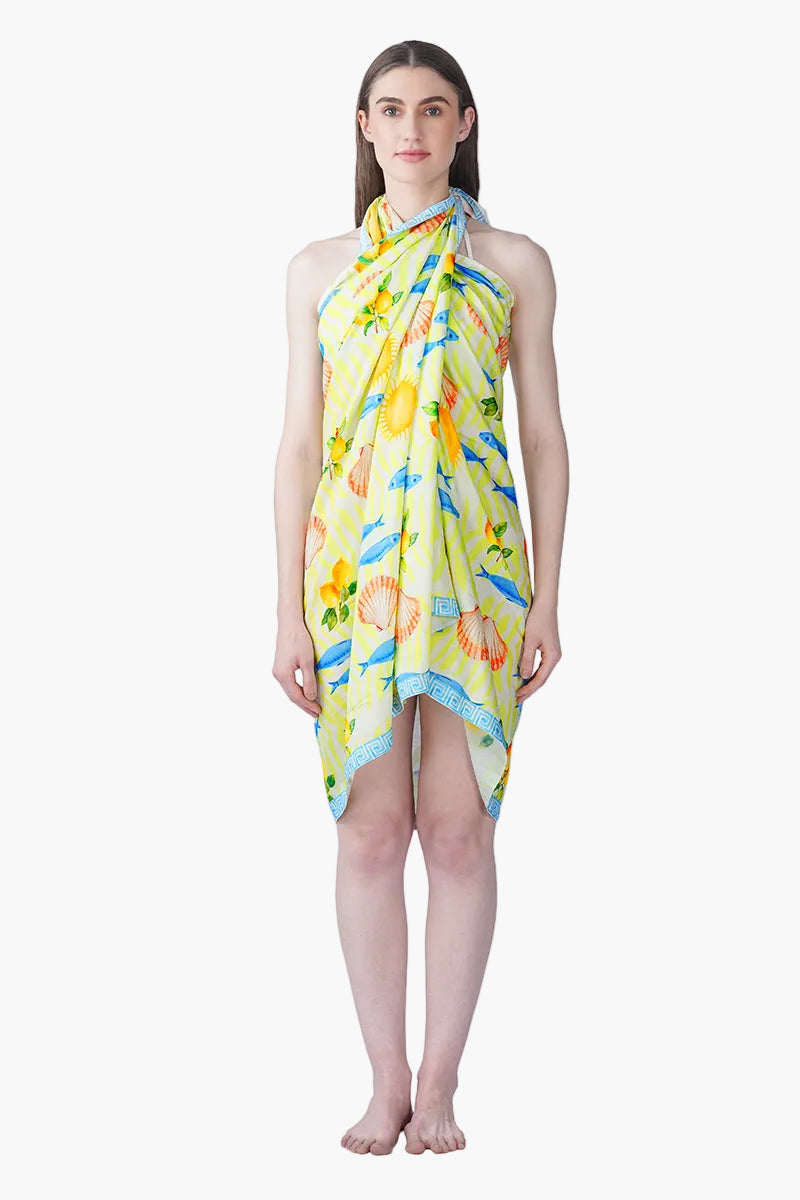 Fish Shell Sunshine Sarong | View 4