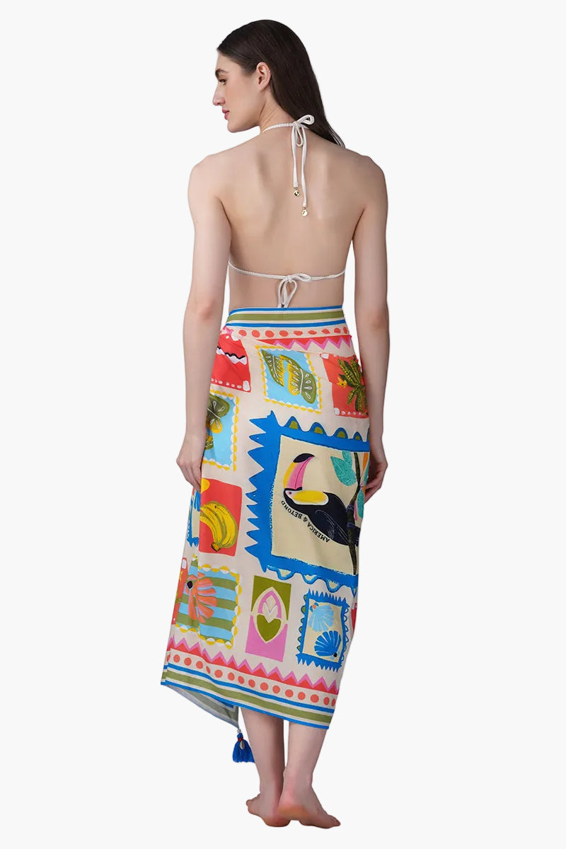 Toucan Pop Fruit Sarong