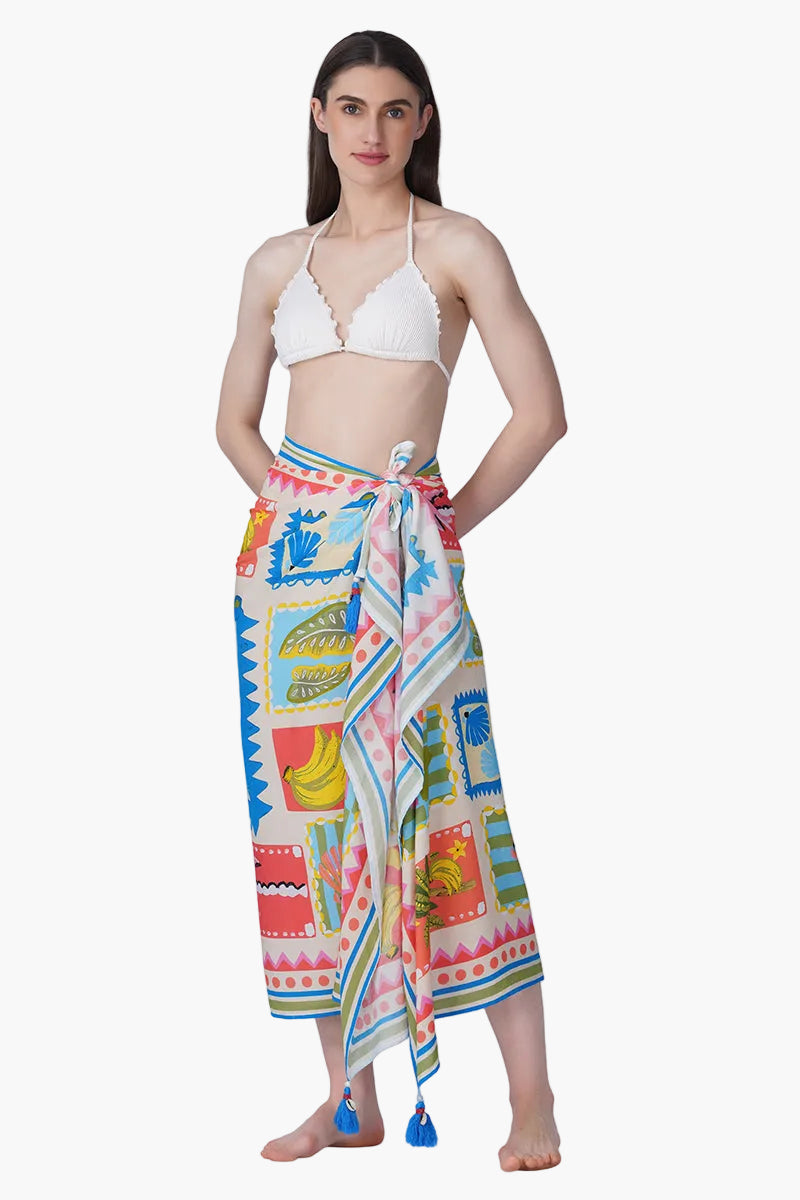 Toucan Pop Fruit Sarong | View 1
