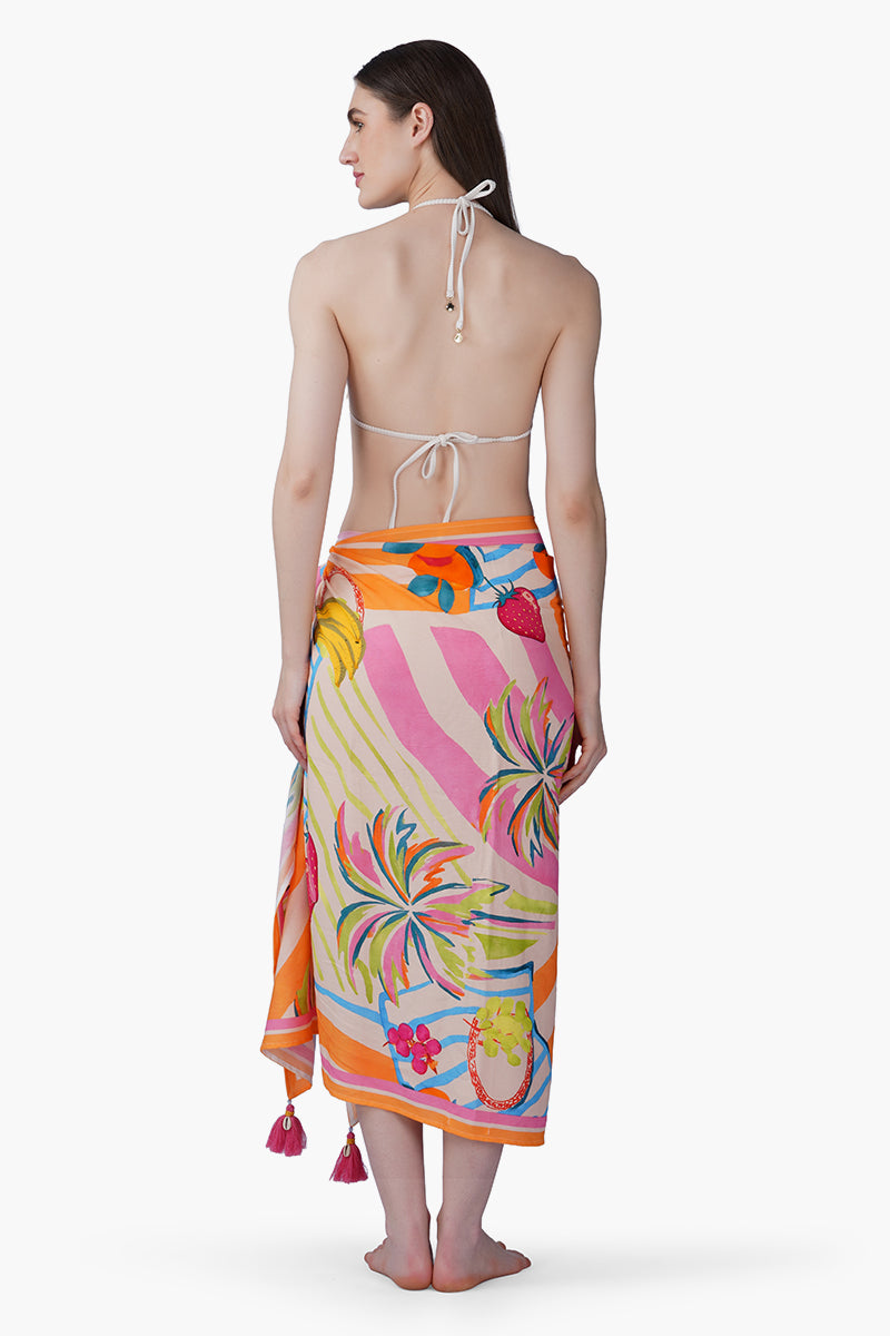 Fruit Berry Pop Printed Sarong | View 5