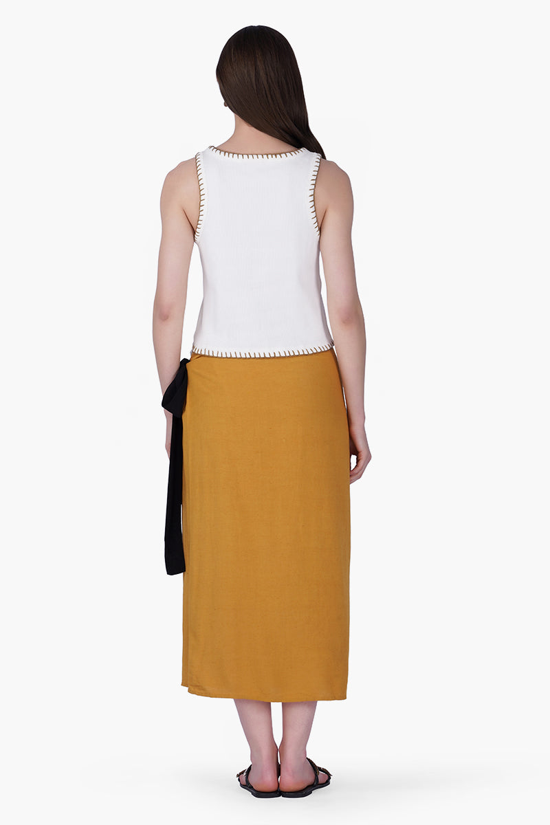 White Essential Sleeveless Top
