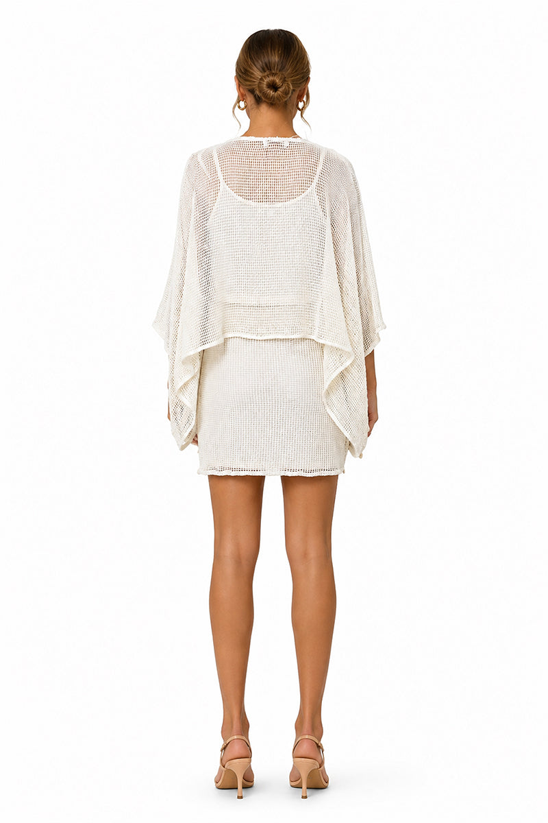 Sea Charm Mesh Mini Skirt | View 3