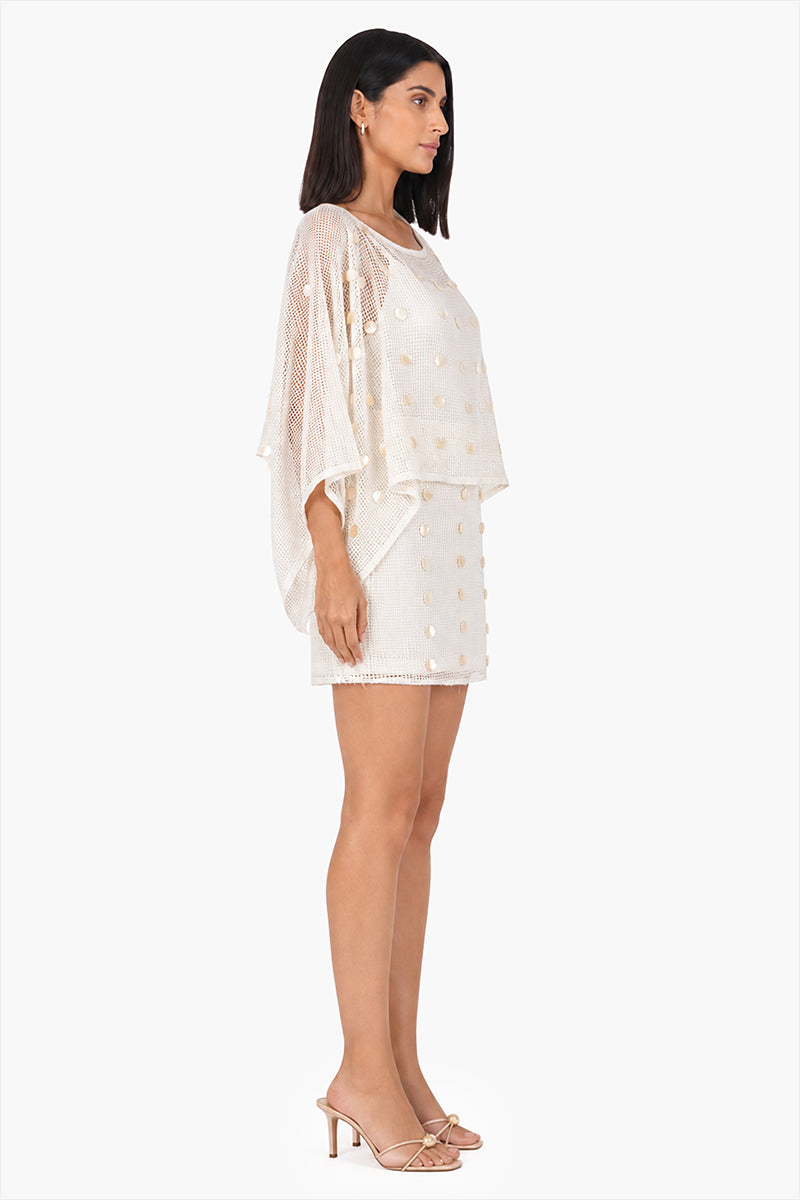 Sea Charm Mesh Short Kaftan