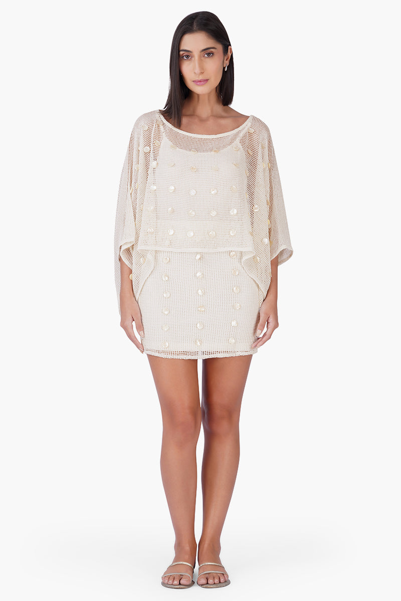 Sea Charm Mesh Mini Skirt | View 4