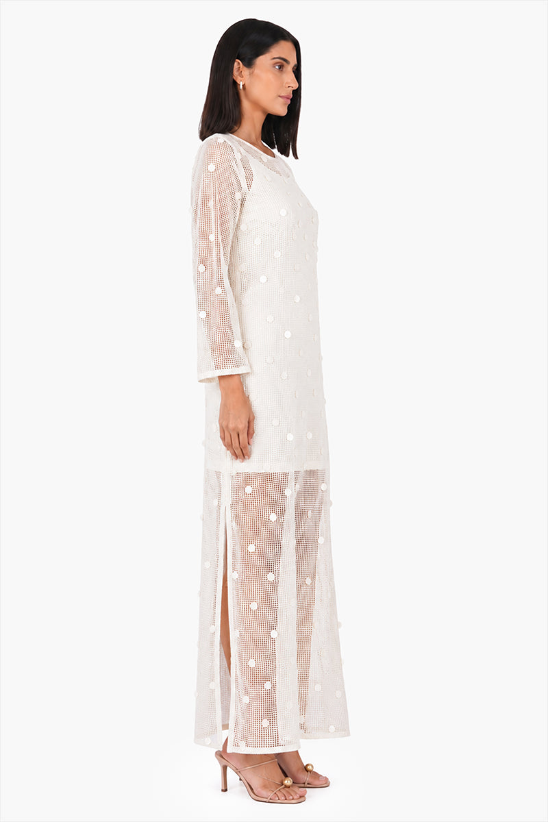 Shell Sequin Mesh Cover-Up | View 4