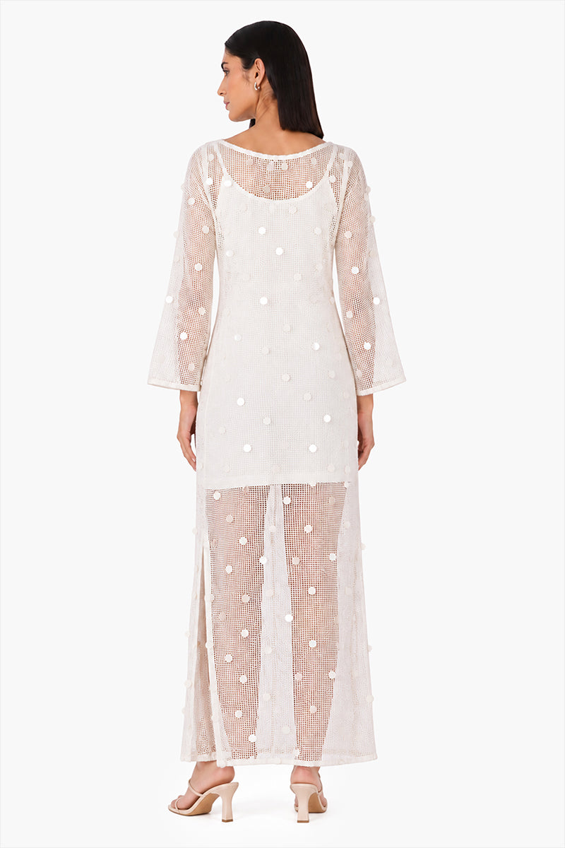 Shell Sequin Mesh Cover-Up | View 5