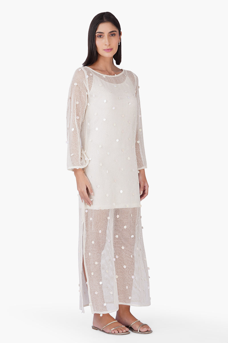 Shell Sequin Mesh Cover-Up | View 3