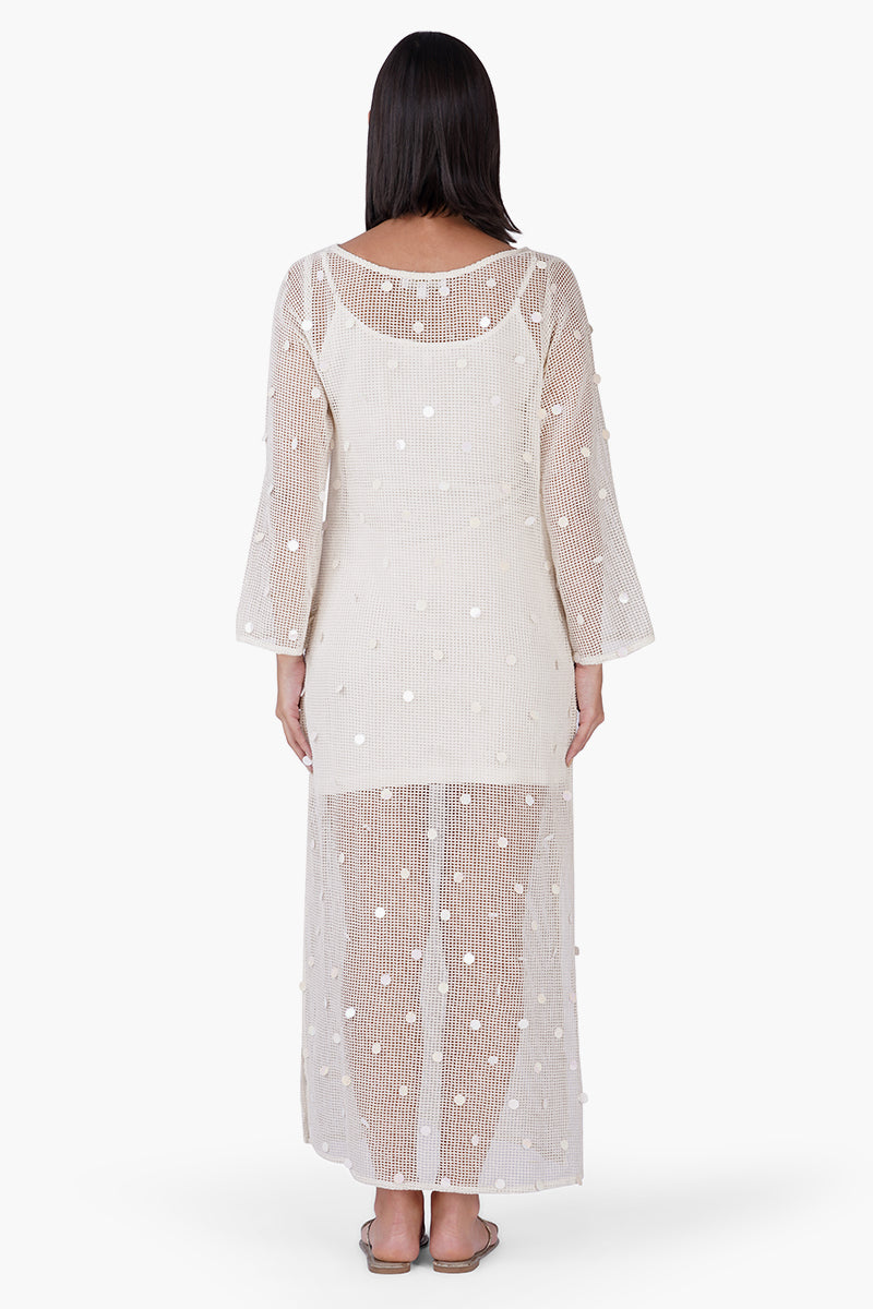 Shell Sequin Mesh Cover-Up | View 5