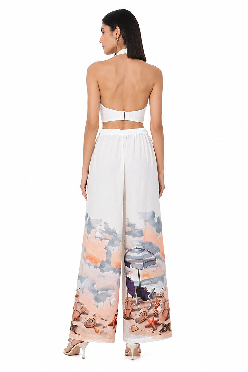 Artisan Coastal Print Cover Up Pants | View 4