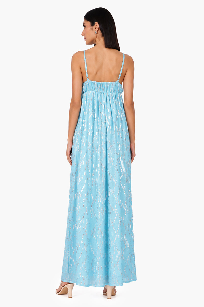 Aqua Aura Flared Dress