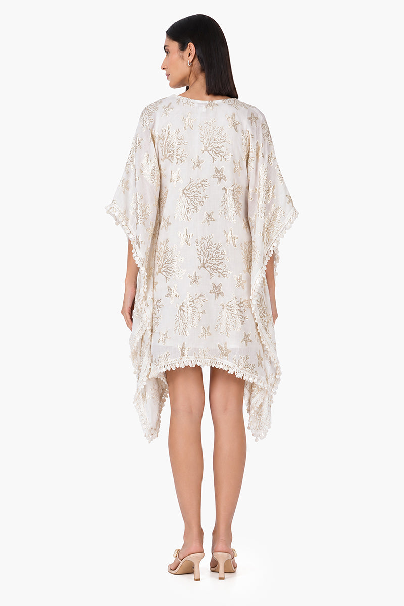 Shoreline Shimmer Short Kaftan | View 4