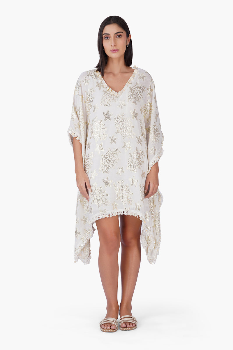 Shoreline Shimmer Short Kaftan | View 2