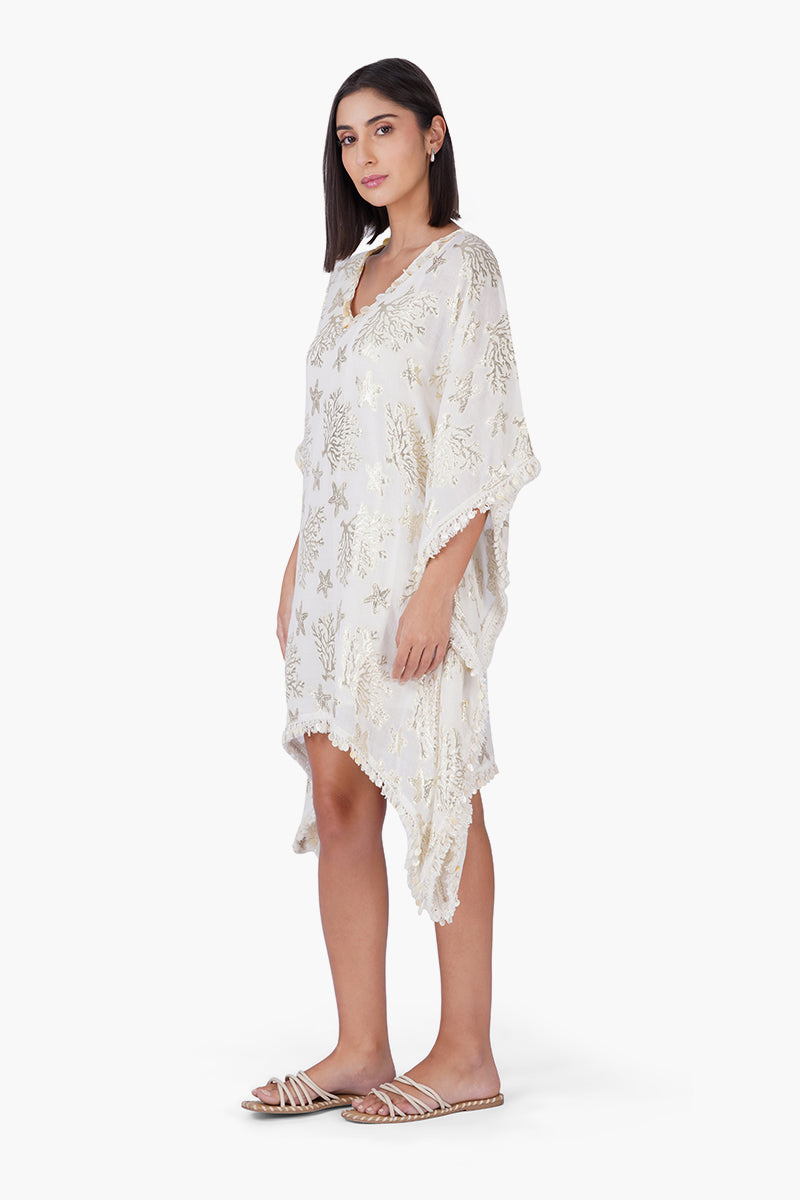 Shoreline Shimmer Short Kaftan | View 4