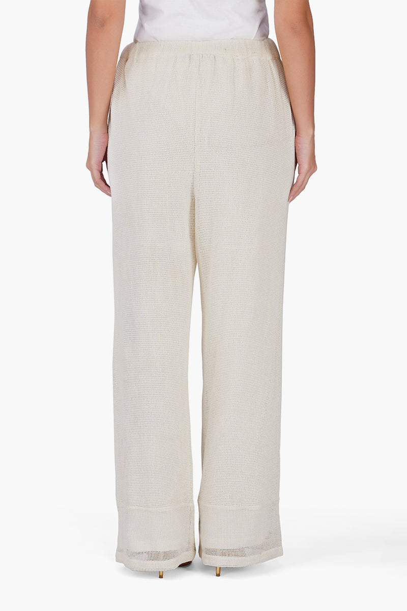 White Garden Muse Embroidered Lace Pants | View 5