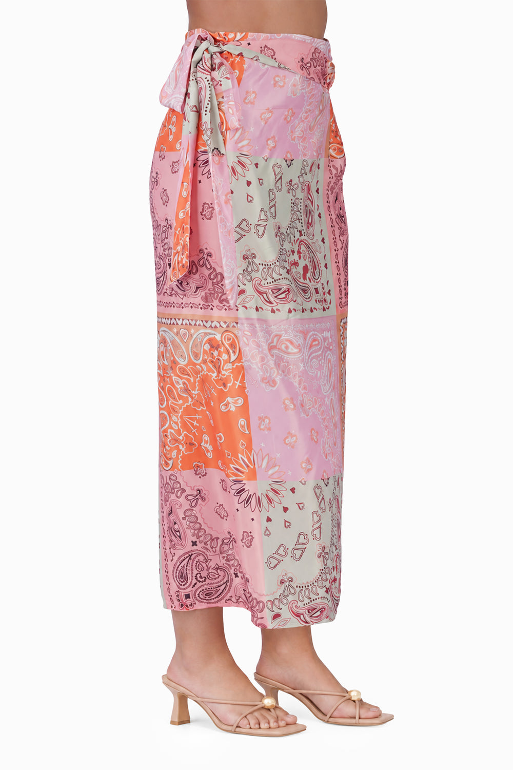 Prism Paisley Bandana Print Wrap Skirt
