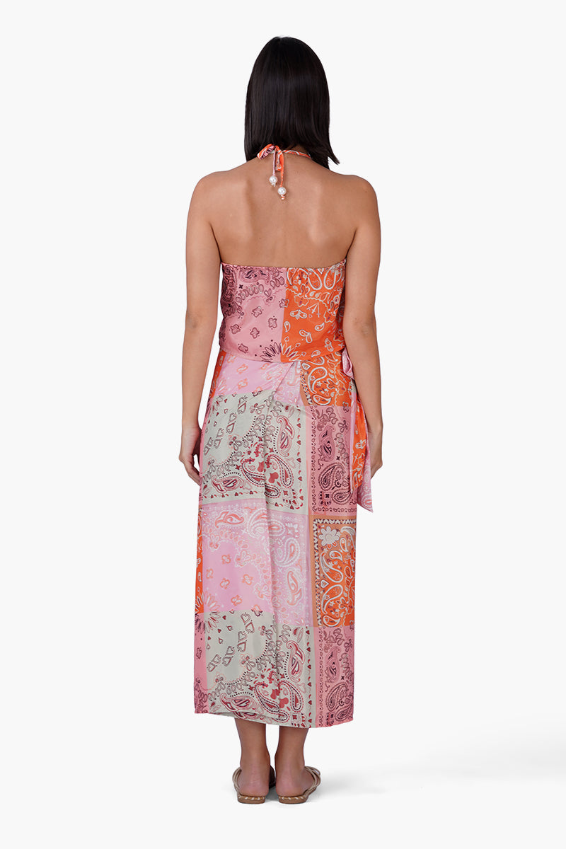 Prism Paisley Bandana Print Hankey Top | View 5
