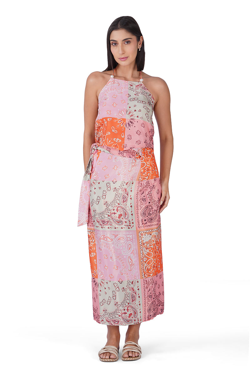 Prism Paisley Bandana Print Wrap Skirt | View 1