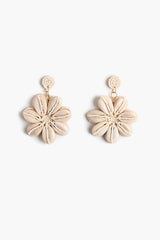 Floral Shells Beaded Earrings