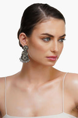 Antique Finish Hand beaded earrings