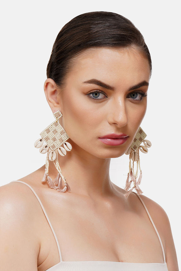 Sea Shells Tassel Earrings