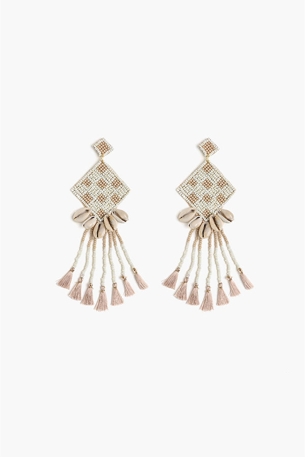 Sea Shells Tassel Earrings