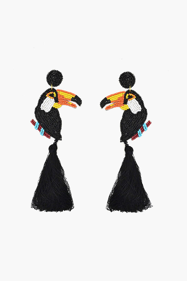 Toucan Paradise Beaded Earrings