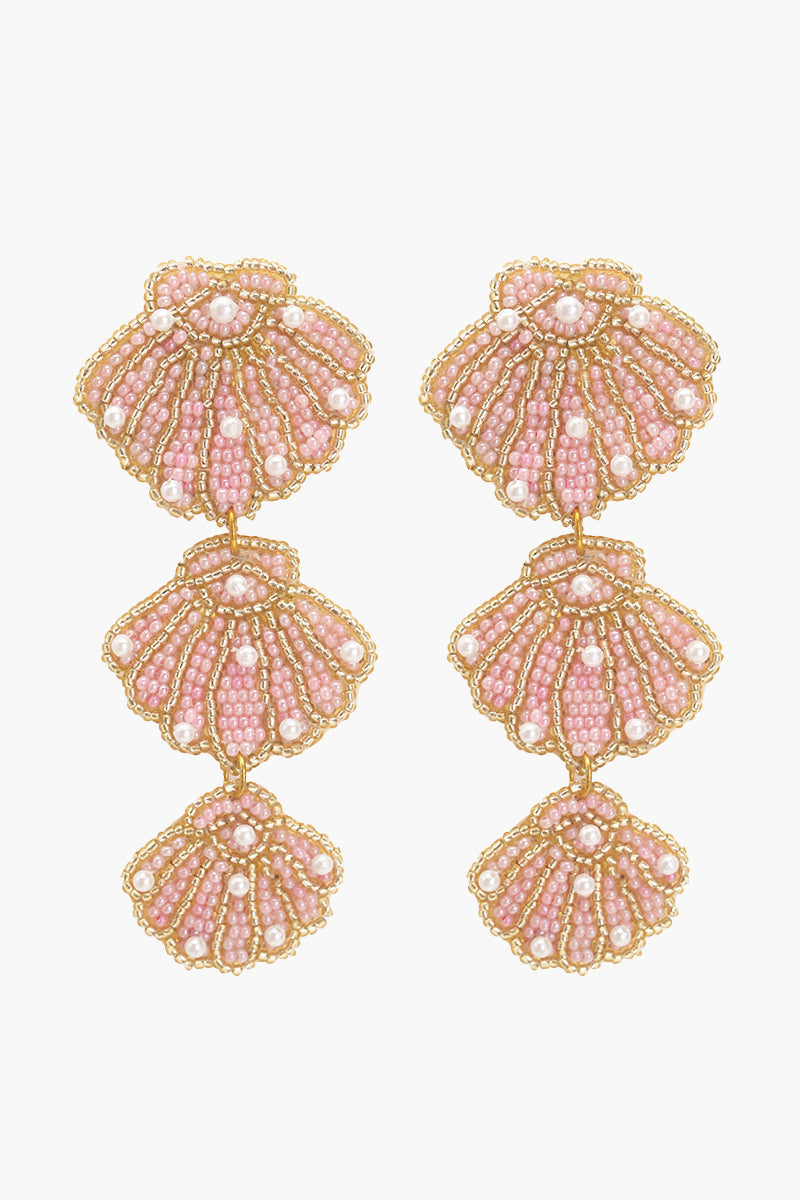 Pearl Shell Beaded Earrings