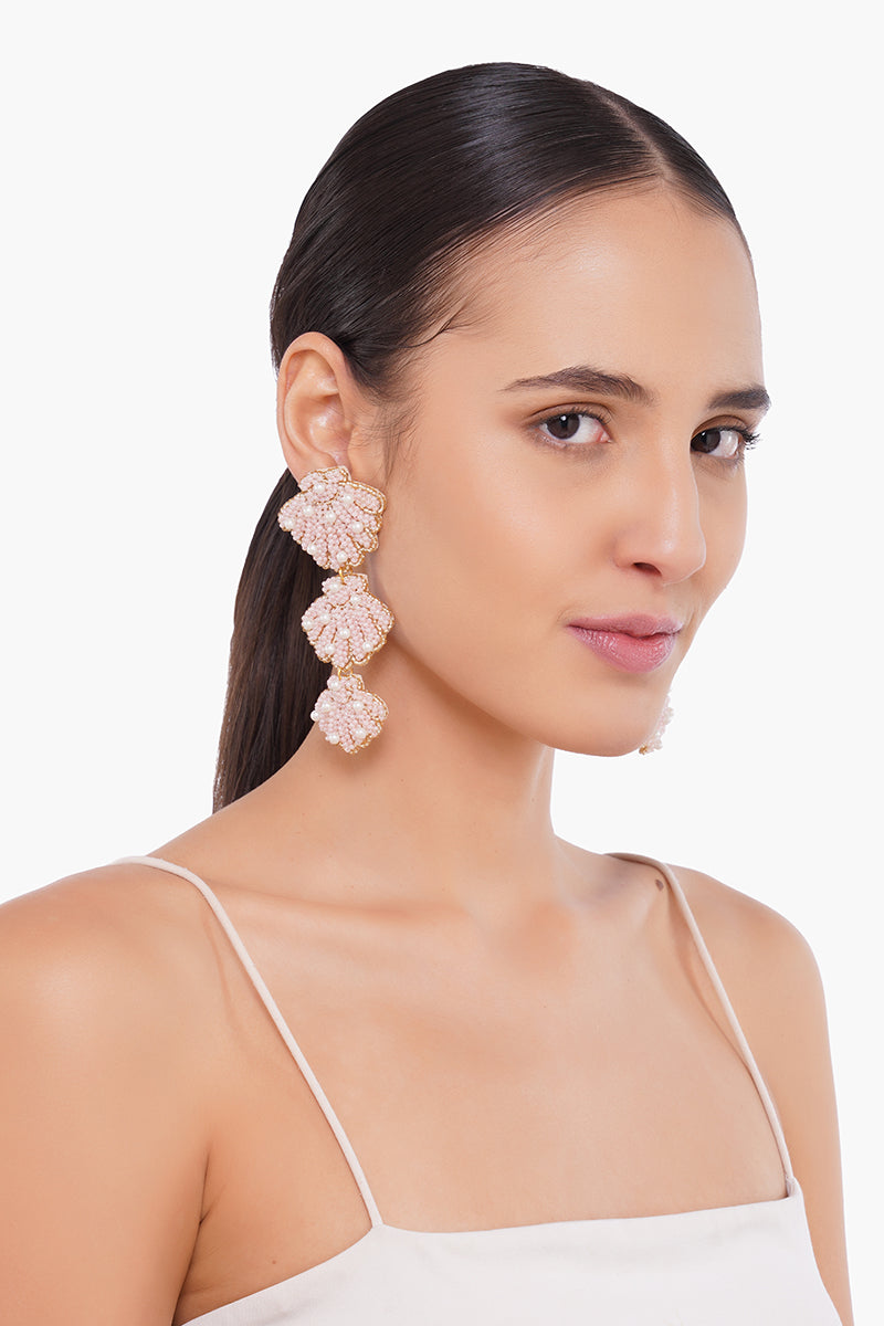 Pearl Shell Beaded Earrings