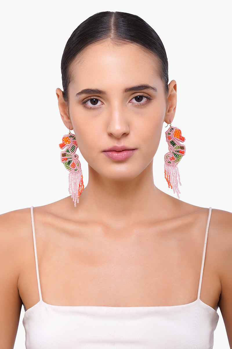 Under The Sea Seahorse Beaded Earrings