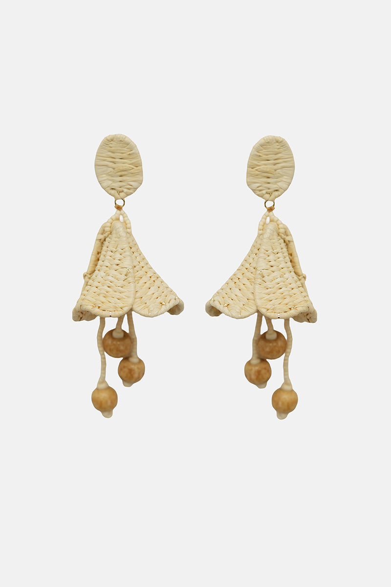 Coastal Drift Drop Hand-Beaded Statement Earrings