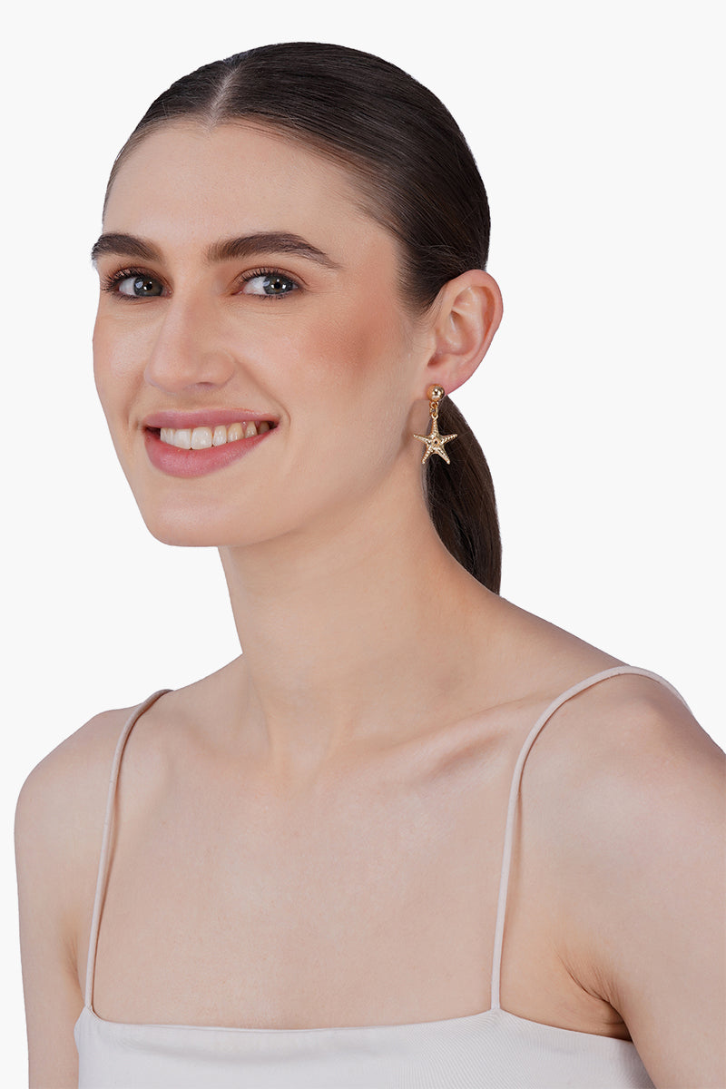 Ocean Pair Hand-Beaded Statement Earrings | View 4