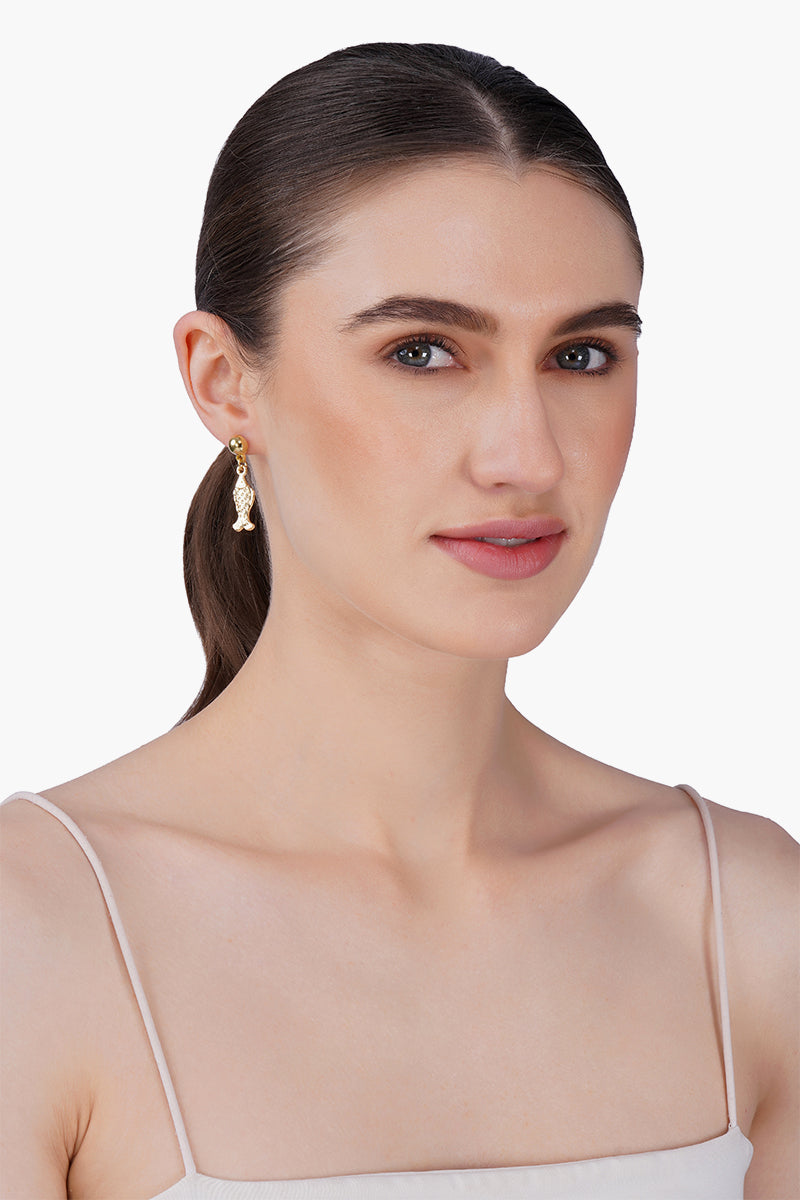 Ocean Pair Hand-Beaded Statement Earrings | View 3