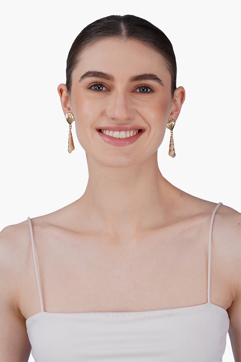 Shoreline Drops Hand-Beaded Statement Earrings