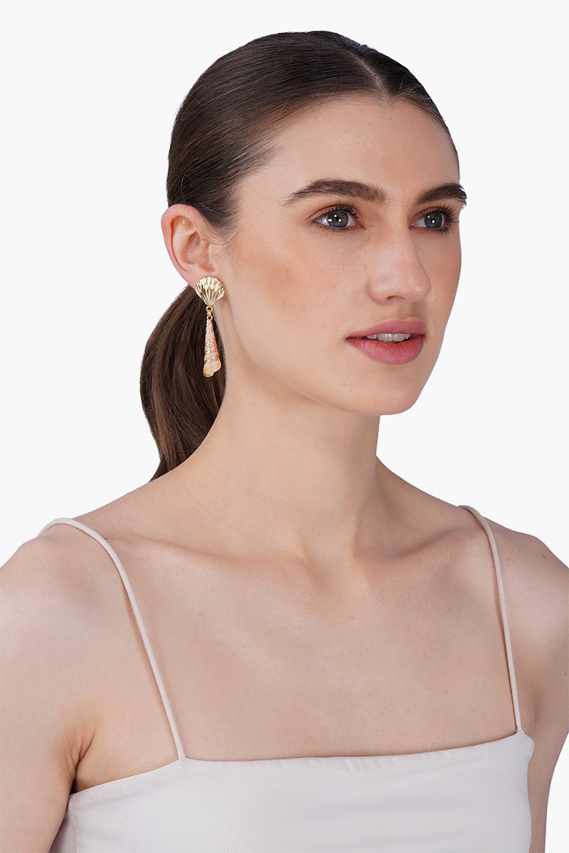 Shoreline Drops Hand-Beaded Statement Earrings