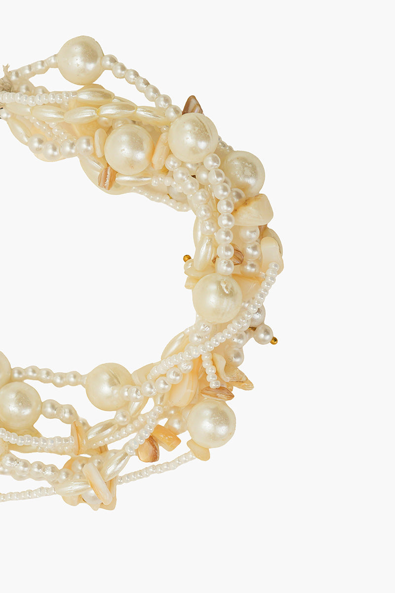 Ivory Essence Artisanal Beaded Bracelet