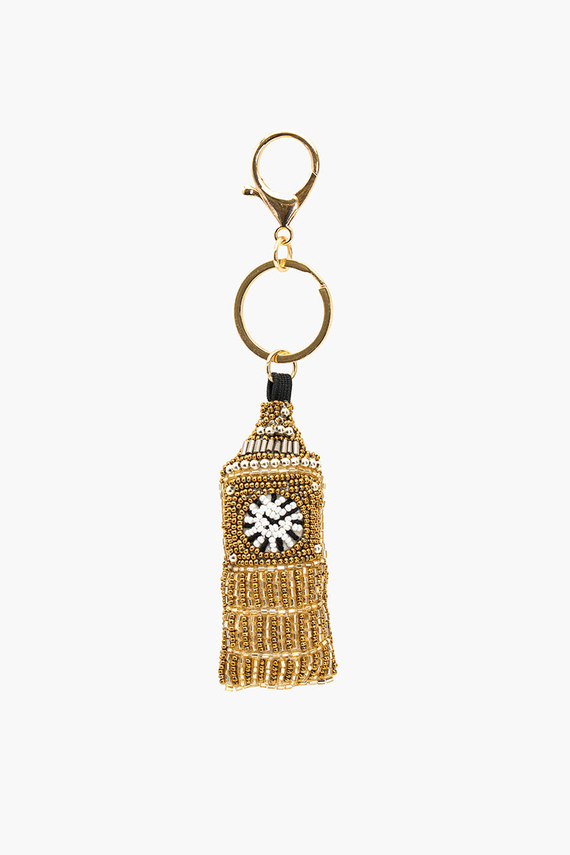 New York City Skyline Hand-Beaded Bag Charm | view 1