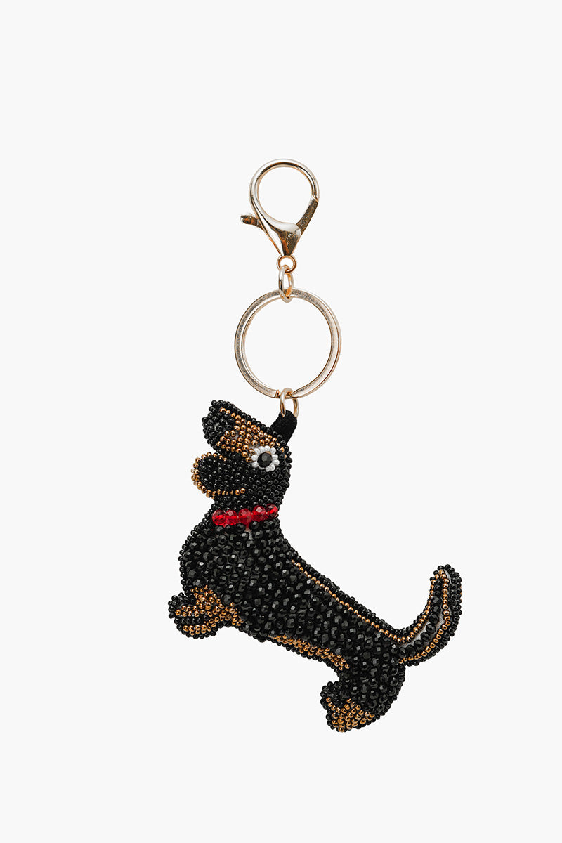 Dogi Companion Hand-Beaded Boho Bag Charm | view 1