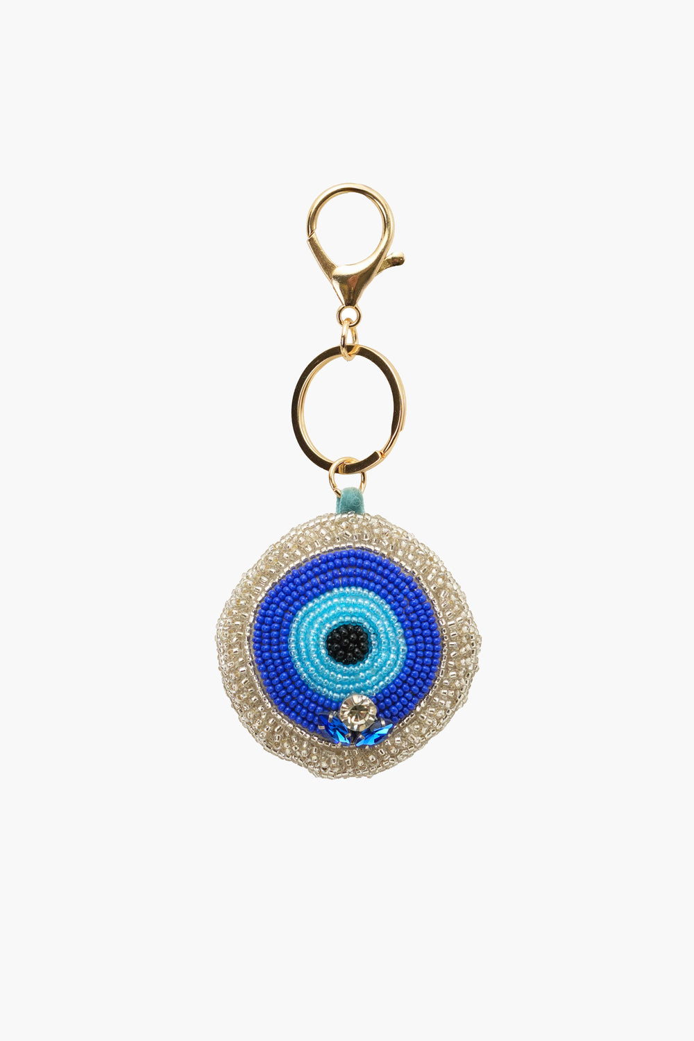 Lucky Eye Hand-Beaded Boho Bag Charm