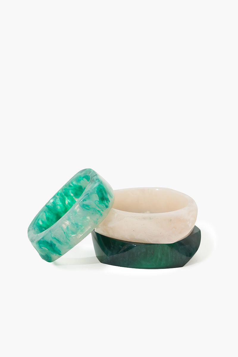Resin Chic Trio Artisanal Resin Bangle