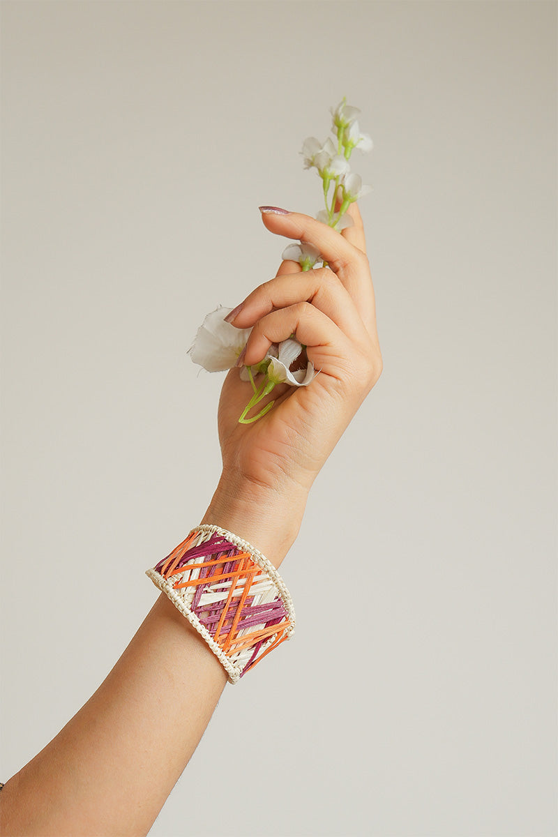 Organic Raffia Artisanal Raffia Bangle