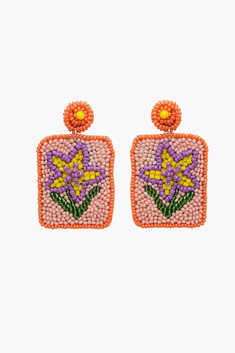 Blossom Fortune Mahjong Earrings | View 1