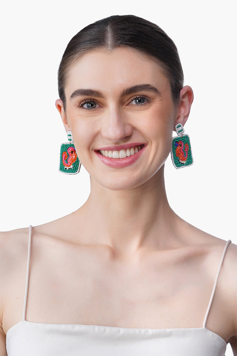 Jade Luck mahojong  earrings | View 2