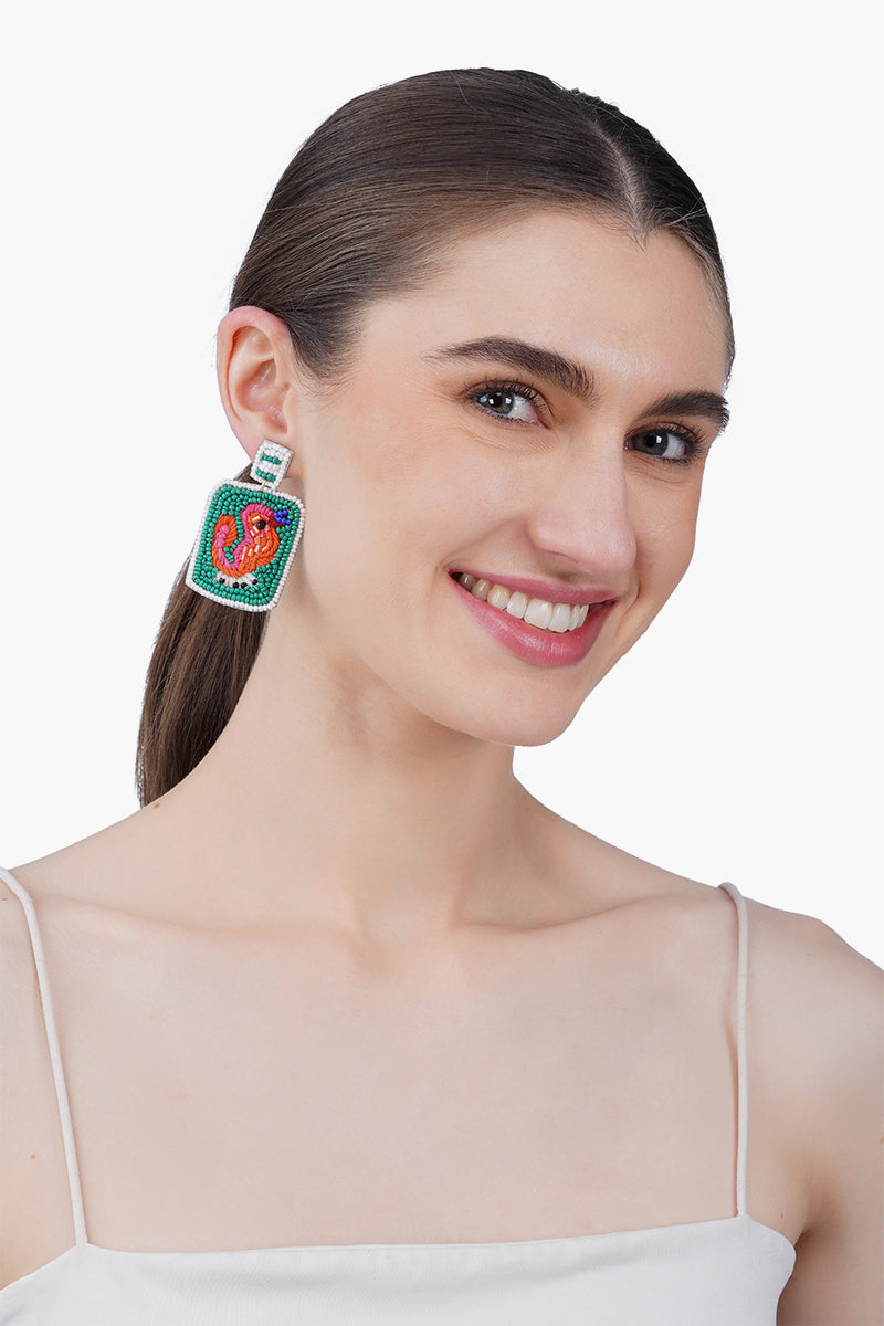 Jade Luck mahojong  earrings | View 3