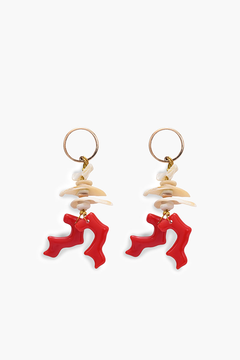 Coral Reef Shoreline Statement Drop Earrings